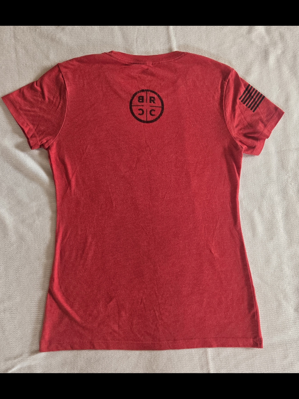 Black Rifle Coffee Company BRCC Tee | Women's Medium Red Veteran Owned - Picture 3 of 6